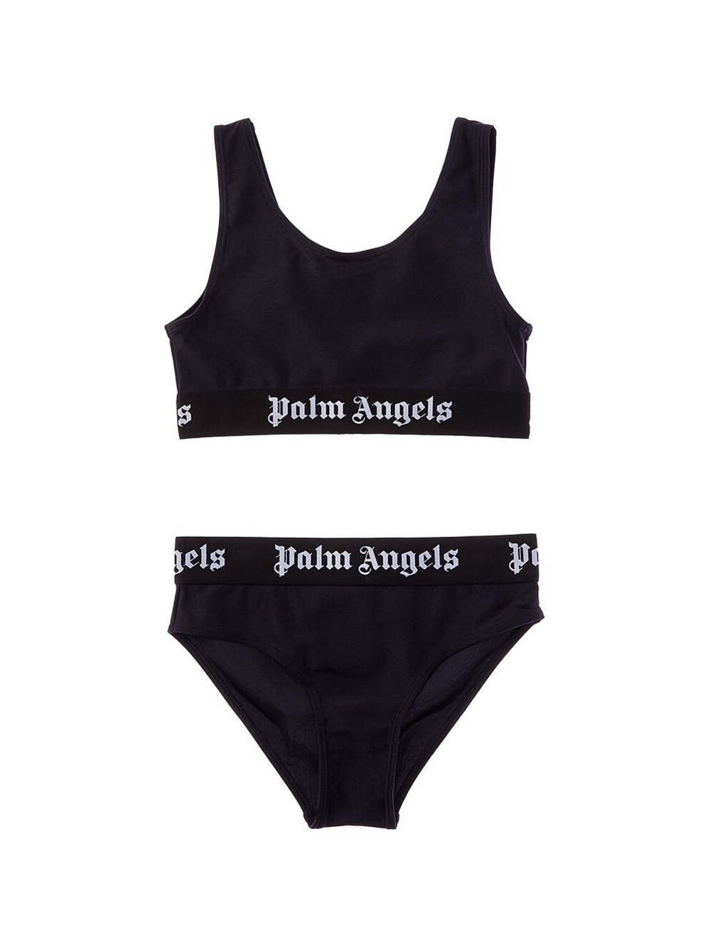Palm Angels Kids Logo Waistband Bikini